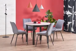 RINGO stół kolor blat kaszmir, nogi - czarny (102-142x102x76 cm) (2p=1szt)1 sztuka