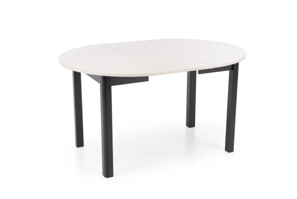 RINGO stół kolor blat kaszmir, nogi - czarny (102-142x102x76 cm) (2p=1szt)1 sztuka