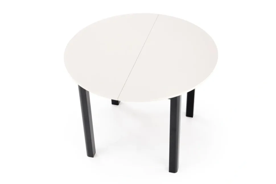 RINGO stół kolor blat kaszmir, nogi - czarny (102-142x102x76 cm) (2p=1szt)1 sztuka