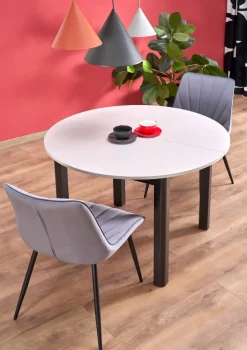RINGO stół kolor blat kaszmir, nogi - czarny (102-142x102x76 cm) (2p=1szt)1 sztuka