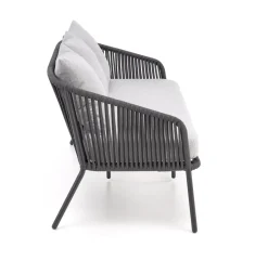 ROCCA zestaw ogrodowy ( sofa + fotel 2x + ława ), ciemny popiel / jasny popiel (1p=1szt)1 sztuka