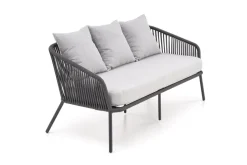 ROCCA zestaw ogrodowy ( sofa + fotel 2x + ława ), ciemny popiel / jasny popiel (1p=1szt)1 sztuka