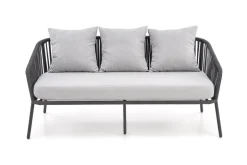 ROCCA zestaw ogrodowy ( sofa + fotel 2x + ława ), ciemny popiel / jasny popiel (1p=1szt)1 sztuka