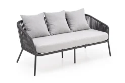 ROCCA zestaw ogrodowy ( sofa + fotel 2x + ława ), ciemny popiel / jasny popiel (1p=1szt)1 sztuka