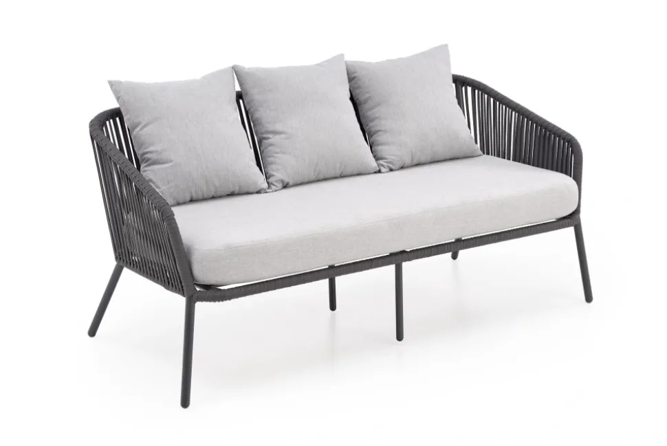 ROCCA zestaw ogrodowy ( sofa + fotel 2x + ława ), ciemny popiel / jasny popiel (1p=1szt)1 sztuka