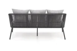 ROCCA zestaw ogrodowy ( sofa + fotel 2x + ława ), ciemny popiel / jasny popiel (1p=1szt)1 sztuka