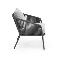 ROCCA zestaw ogrodowy ( sofa + fotel 2x + ława ), ciemny popiel / jasny popiel (1p=1szt)1 sztuka