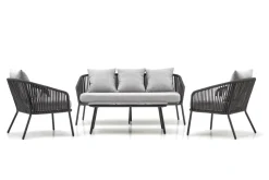 ROCCA zestaw ogrodowy ( sofa + fotel 2x + ława ), ciemny popiel / jasny popiel (1p=1szt)1 sztuka