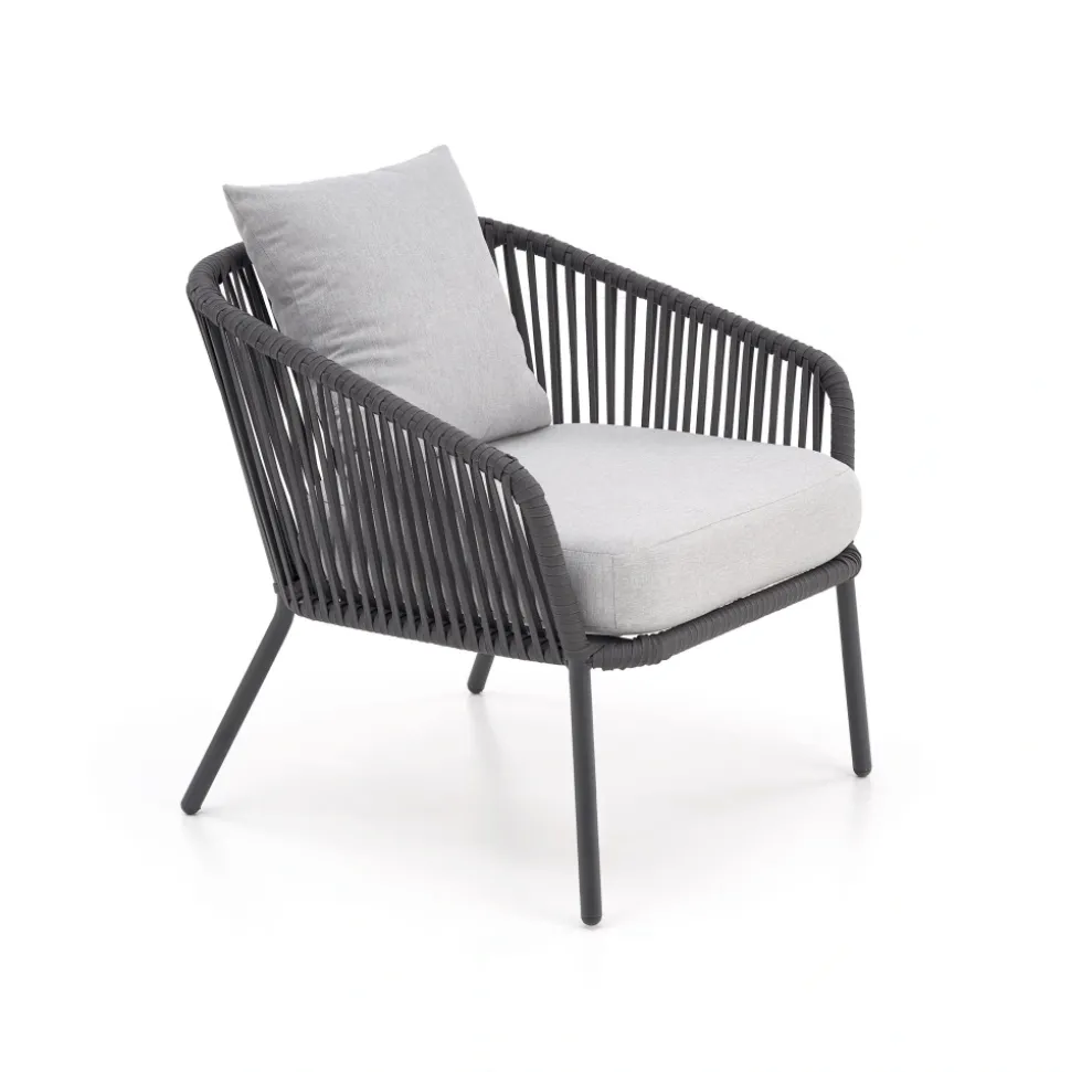 ROCCA zestaw ogrodowy ( sofa + fotel 2x + ława ), ciemny popiel / jasny popiel (1p=1szt)1 sztuka