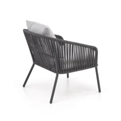 ROCCA zestaw ogrodowy ( sofa + fotel 2x + ława ), ciemny popiel / jasny popiel (1p=1szt)1 sztuka