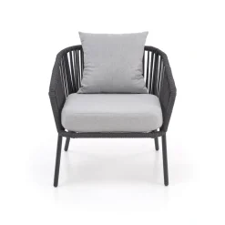 ROCCA zestaw ogrodowy ( sofa + fotel 2x + ława ), ciemny popiel / jasny popiel (1p=1szt)1 sztuka
