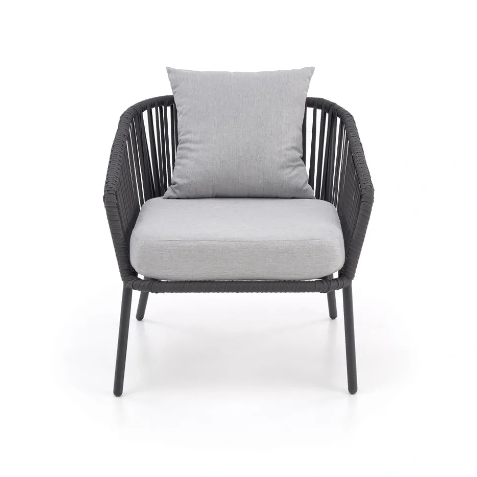 ROCCA zestaw ogrodowy ( sofa + fotel 2x + ława ), ciemny popiel / jasny popiel (1p=1szt)1 sztuka