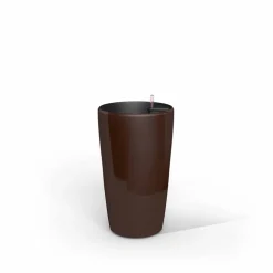 Ronda elegancka donica w kolorze mocha z wkładem nawadniającym 33x33x57