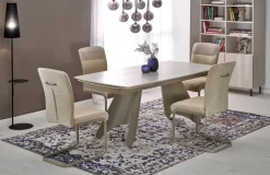 SALIX stół rozkładany, trawertyn / kaszmir (2p=1szt)1 sztuka