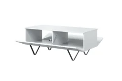 SCALIA ŁAWA 120 2K - biały mat / czarne nogi
