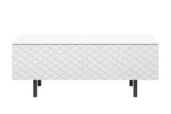 SCALIA II ŁAWA 120 2K - biały mat / czarne nogi