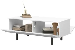 SCALIA II ŁAWA 120 2K - biały mat / czarne nogi