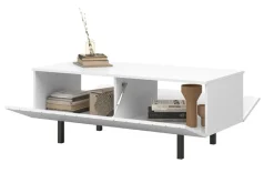 SCALIA II ŁAWA 120 2K - biały mat / czarne nogi