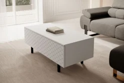 SCALIA II ŁAWA 120 2K - biały mat / czarne nogi