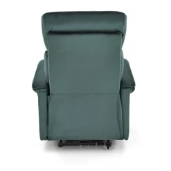SEMIR fotel z funkcja elektrycznego rozkładania / gniazdo USB, ciemny zielony (2p=1szt)1 sztuka
