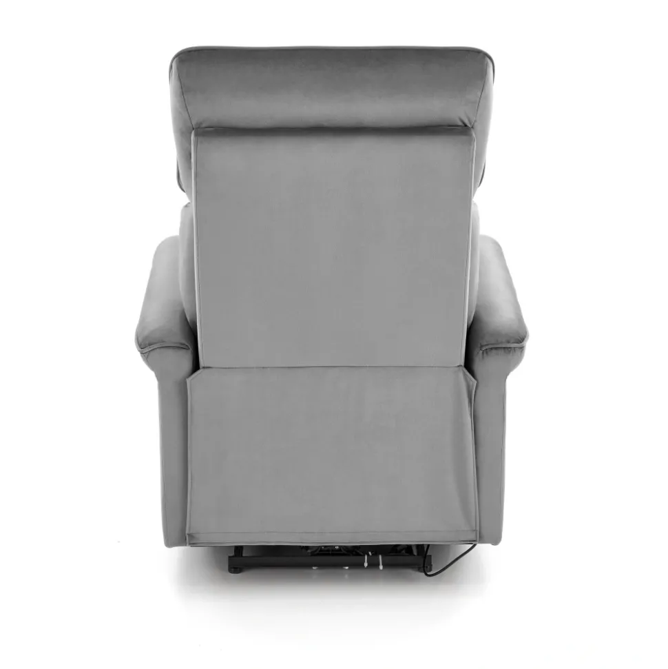 SEMIR fotel z funkcja elektrycznego rozkładania / gniazdo USB, popielaty (2p=1szt)1 sztuka