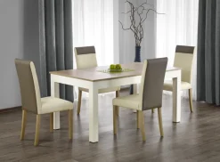SEWERYN 160/300 cm stół kolor dąb sonoma / biały (160-300x90x76 cm) (3p=1szt)1 sztuka