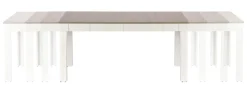 SEWERYN 160/300 cm stół kolor dąb sonoma / biały (160-300x90x76 cm) (3p=1szt)1 sztuka
