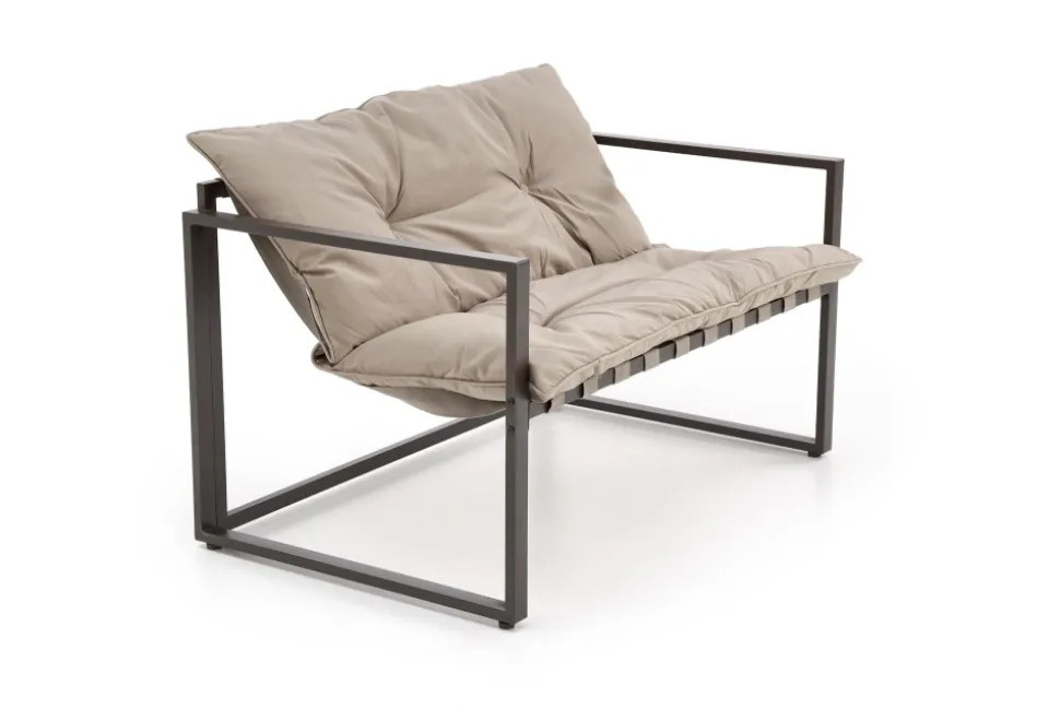 SHARK zestaw ogrodowy ( sofa + fotel 2x + ława ), ciemny brąz / cappuccino (1p=1szt)1 sztuka