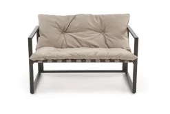 SHARK zestaw ogrodowy ( sofa + fotel 2x + ława ), ciemny brąz / cappuccino (1p=1szt)1 sztuka