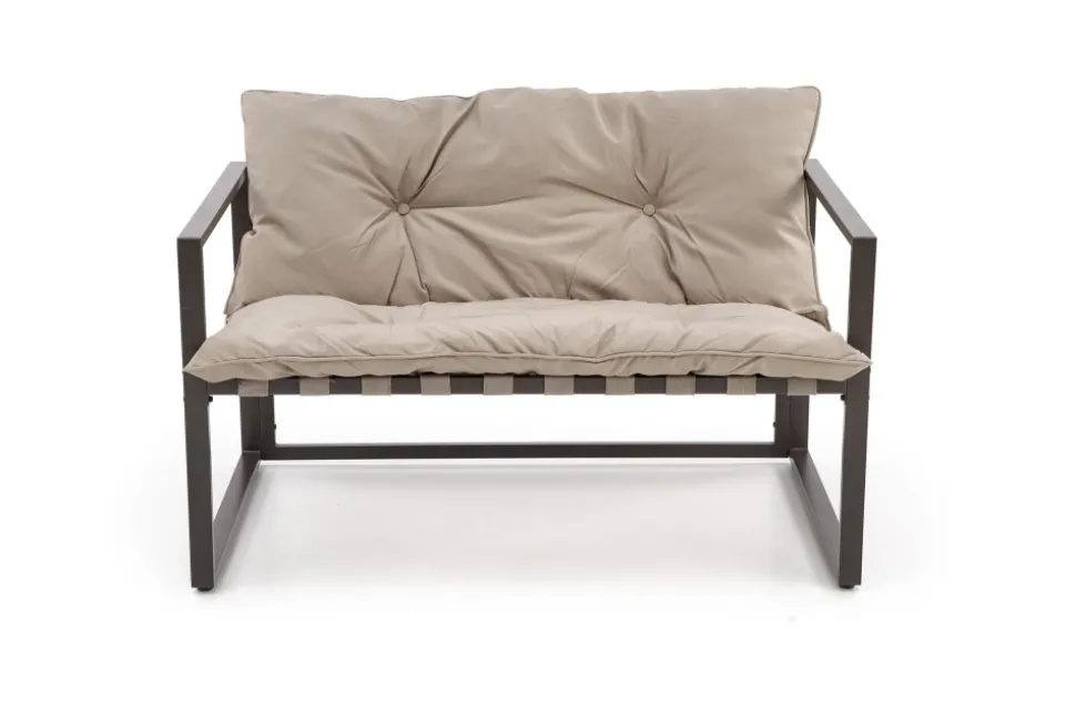 SHARK zestaw ogrodowy ( sofa + fotel 2x + ława ), ciemny brąz / cappuccino (1p=1szt)1 sztuka
