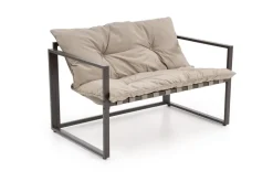 SHARK zestaw ogrodowy ( sofa + fotel 2x + ława ), ciemny brąz / cappuccino (1p=1szt)1 sztuka