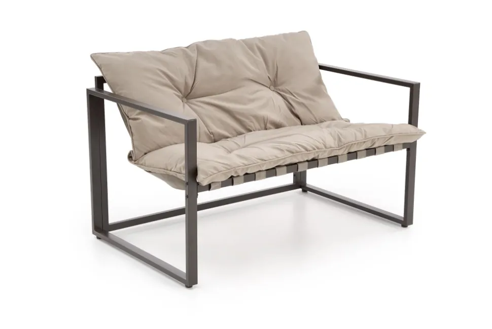 SHARK zestaw ogrodowy ( sofa + fotel 2x + ława ), ciemny brąz / cappuccino (1p=1szt)1 sztuka