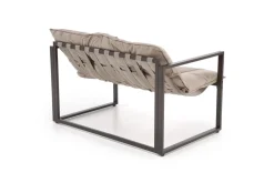 SHARK zestaw ogrodowy ( sofa + fotel 2x + ława ), ciemny brąz / cappuccino (1p=1szt)1 sztuka