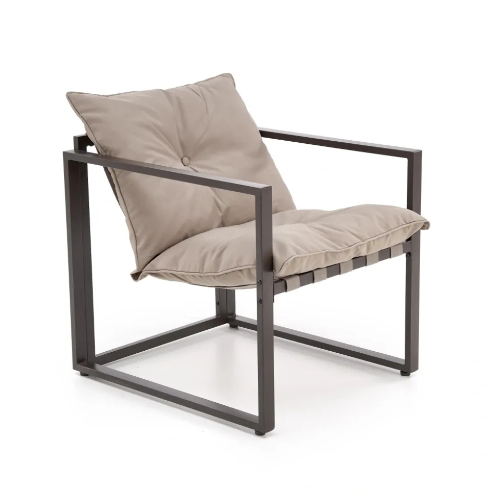 SHARK zestaw ogrodowy ( sofa + fotel 2x + ława ), ciemny brąz / cappuccino (1p=1szt)1 sztuka