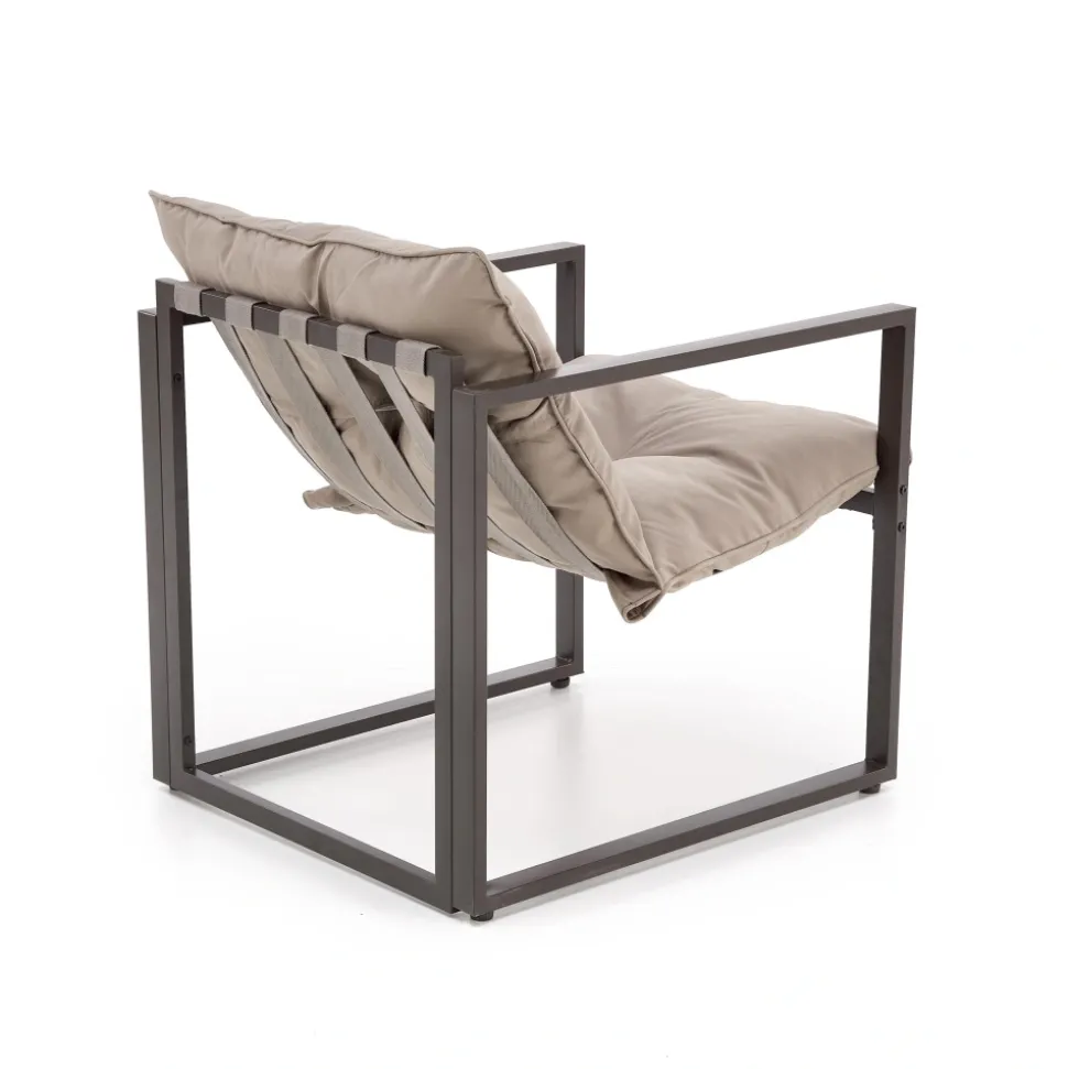 SHARK zestaw ogrodowy ( sofa + fotel 2x + ława ), ciemny brąz / cappuccino (1p=1szt)1 sztuka