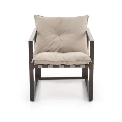 SHARK zestaw ogrodowy ( sofa + fotel 2x + ława ), ciemny brąz / cappuccino (1p=1szt)1 sztuka