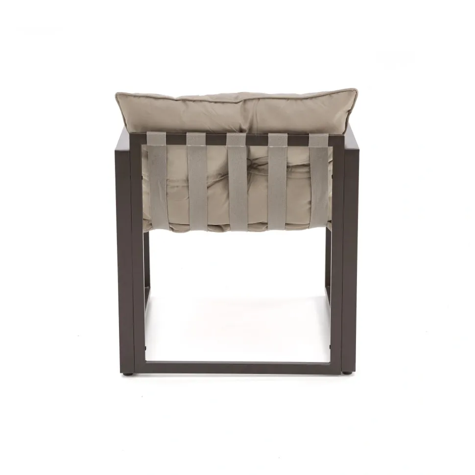 SHARK zestaw ogrodowy ( sofa + fotel 2x + ława ), ciemny brąz / cappuccino (1p=1szt)1 sztuka