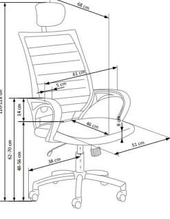 SOCKET fotel pracowniczy biało-czarny1 sztuka