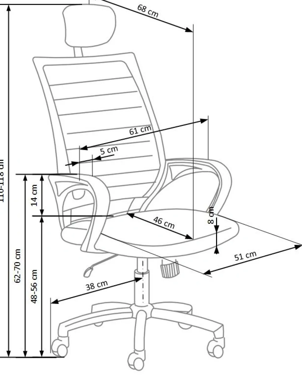 SOCKET fotel pracowniczy biało-czarny1 sztuka
