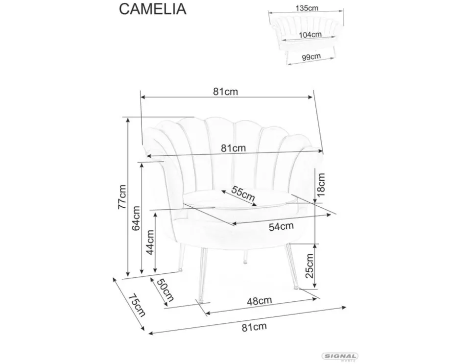 Sofa Camellia 2 Velvet