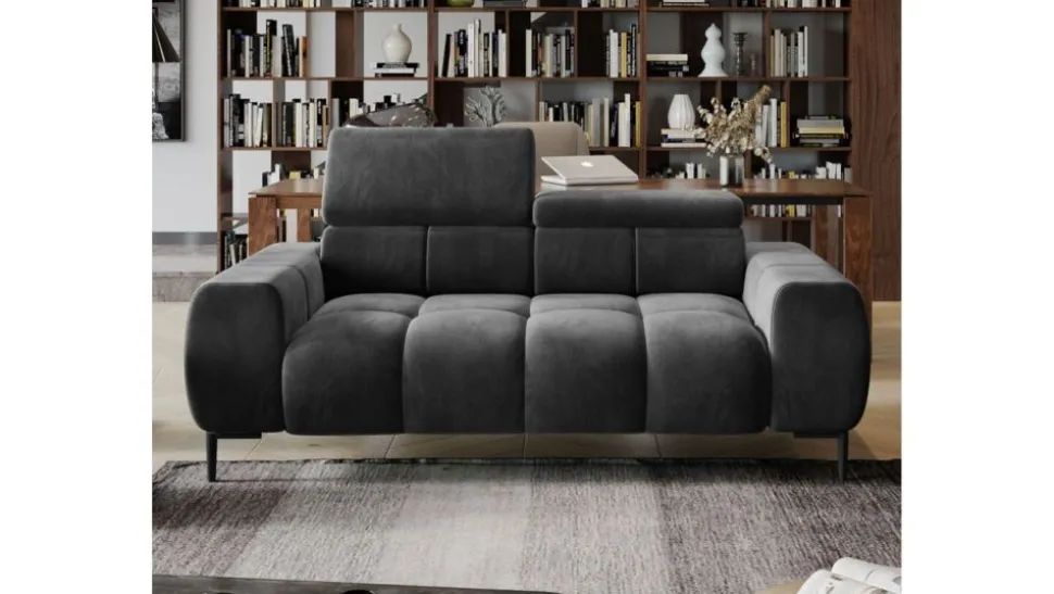 Sofa do salonu z regulowanymi zagłówkami Wersal Plaza 2/2E