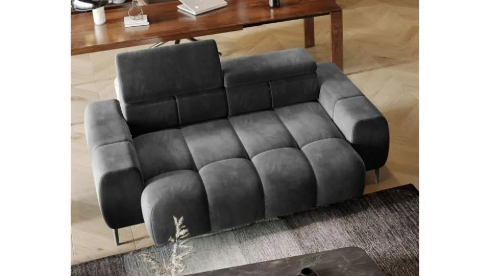 Sofa do salonu z regulowanymi zagłówkami Wersal Plaza 2/2E