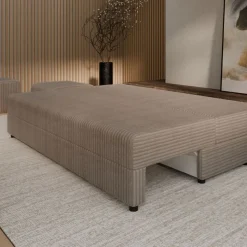 Sofa rozkładana z poduszkami Hauss Vero brązowa Tilia 17