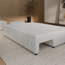 Sofa rozkładana z poduszkami Hauss Vero jasno szara Tilia 86