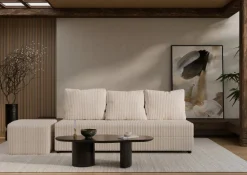 Sofa rozkładana z poduszkami Hauss Vero ecru Tilia 01