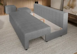 Sofa rozkładana z poduszkami Hauss Vero szara Tilia 90