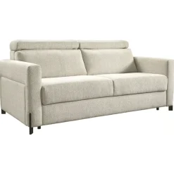 Sofa rozkładana ze stelażem włoskim i ruchomymi zagłówkami Libro Elite