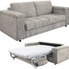 Sofa rozkładana ze stelażem włoskim i materacem 142x193 cm Angel Imagine Me 04