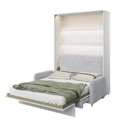 SOFA SZARA do półkotapczanu BED CONCEPT Lenart TKANINA ART 82626