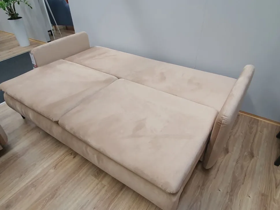 Sofa z funkcją spania beżowa Hauss Luna